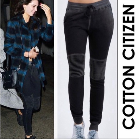 Cotton Citizen The Biker Jogger in Vintage Black Moto Sweatpants Small Unisex - Picture 8 of 14